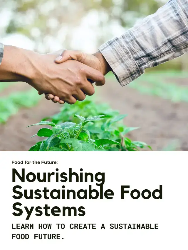 Food Security and Food Systems: Nourishing a Sustainable Future